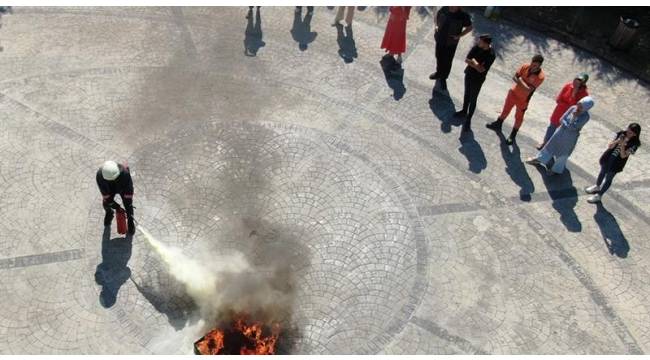 Düzce ‘de personele işyeri yangın güvenlik eğitimi verildi