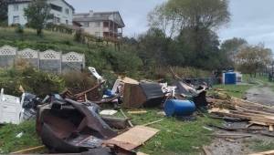 Akçakoca Karaburun mevkiinde hortum Meydana geldi