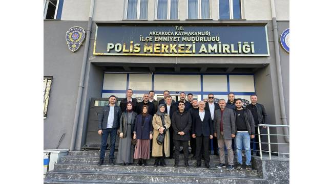 AK Parti Akçakoca Heyeti, Emniyet Müdürünü Ziyaret Etti