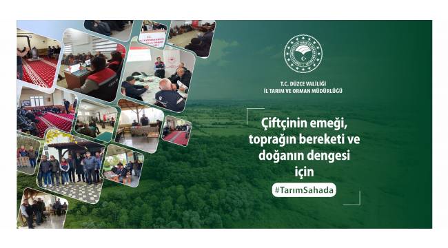 TARIMSAL ÜRETİM İÇİN SAHA ÇALIŞMALARI ARALIKSIZ SÜRÜYOR