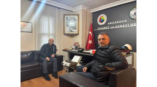 Eski Akçakoca Kaymakamı Mustafa Can'dan ATSO'sına Ziyaret