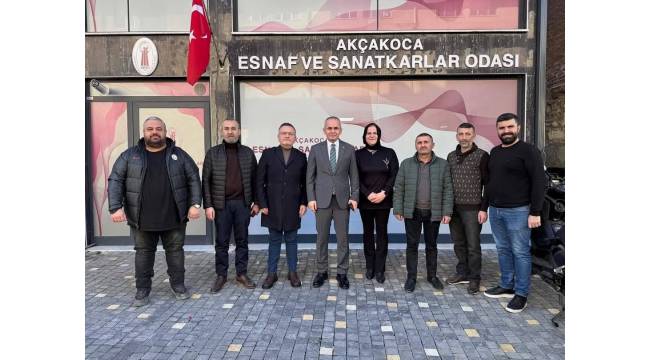 Kaymakam Deniz PİŞKİN'den Akçakoca Esnaf ve Sanatkarlar Odası'na İade-i Ziyaret